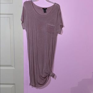 Pink t-shirt dress